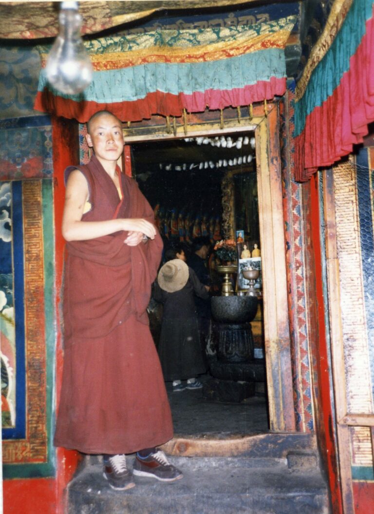 monk at potala in 1987