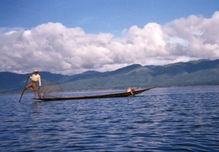 Burmese leg rowers